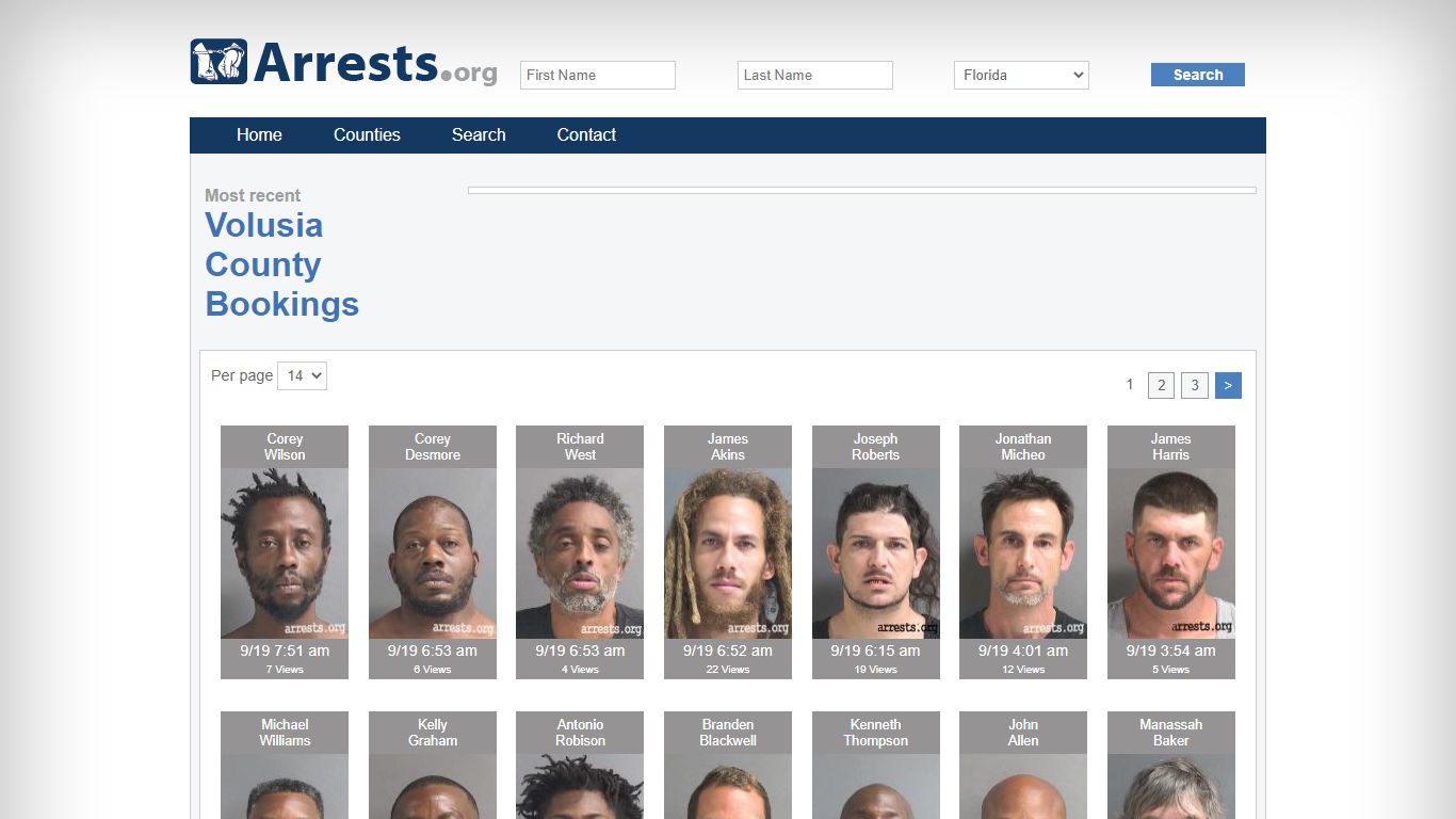 Volusia County Arrests and Inmate Search